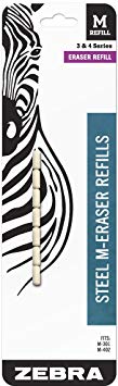 Zebra Steel M Mechanical Technical Pencil Eraser Refills 7-Count