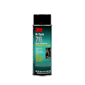 3M Hi-Tack 76 Spray Adhesive, Clear, 18.1-Ounce