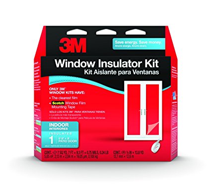 3M 2144W-6 Indoor Window Insulator Kit, Patio Door (6' 8" X 9')