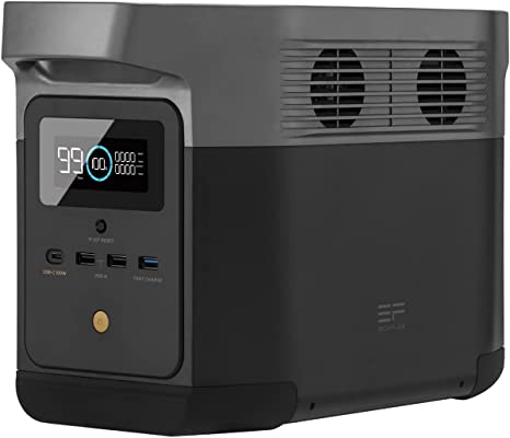 EF EcoFlow DELTA mini 882Wh Portable Power Station, Power up to 9 Appliances With Huge 1400W AC Output, Fast Charging, Solar Generator Made for Outdoor Power, Ideal for Camping or Travel