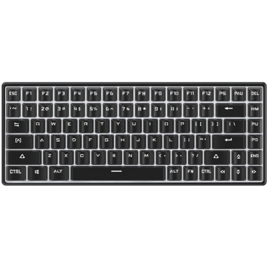 Drevo Gramr 84 Key Backlit Edition Tenkeyless Mechanical Gaming Keyboard Brown Switch Black