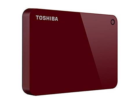 Toshiba HDTC920XR3AA Canvio Advance 2TB Portable External Hard Drive USB 3.0, Red