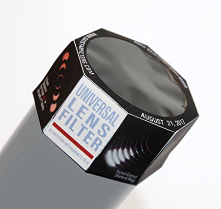 Solar Filter - Unversal Lens Filter 90mm - White Light for camera or telescope