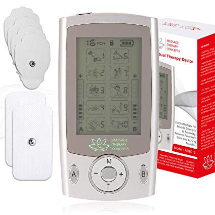 TENS Unit Combination Muscle Stimulator with 2 Channels, 10 Modes for Pain Management and Rehabilitation for Muscle Relief of The Back, Neck, Arms, Legs, Abs