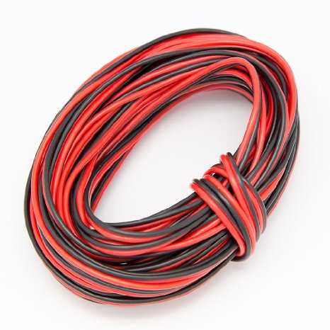 EvZ 20m 66ft 20awg Extension Cable Wire Cord for Led Strips Single Colour 3528 5050