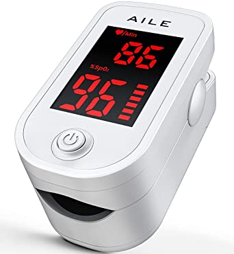 [2021] AILE Pulse Oximeter NHS Approved UK Pulse-Oximeter Blood Oxygen Monitor–Oximeter Finger Adult Oximeters Blood Oxygen Monitor Finger Adults - SpO2, Oxygen Saturation Monitor NHS Approved