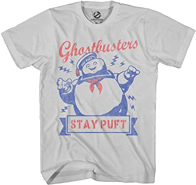 Ghostbusters Mens Stay Puft Shirt Stay Puft Logo Tee Shirt Graphic T-Shirt