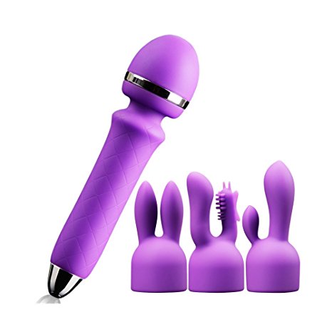 RabbitYoyo 10X Multi-speed Wand, Wireless, Power Wand Massager (Purple)