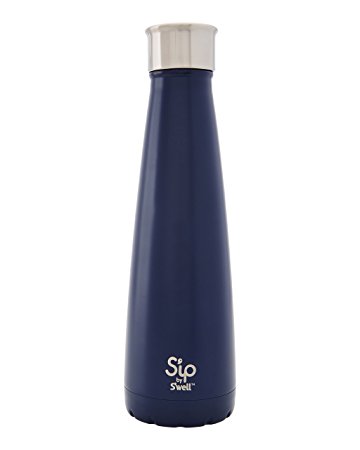 S'ip by S'well Insulated Double-Walled Stainless Steel Water Bottle, 15 oz, Blue Raspberry Gummy