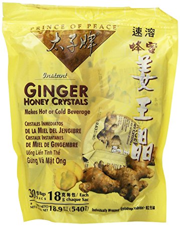 Instant Ginger Honey Crystals Pack of 30 Bags - 18 g Sachets