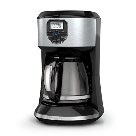 BLACK DECKER CM4002B 12 Cup Automatic Programmable Coffeemaker, Ombre Black