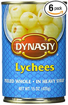 Dynasty Lychee with Syrup, 15-Ounce (Pack of 6)