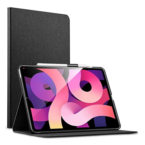 ESR Folio Case for iPad Air 4 (2020) 10.9-Inch [Book Cover Design] [Supports Pencil 2 Wireless Charging] Urban Premium Series - Charcoal