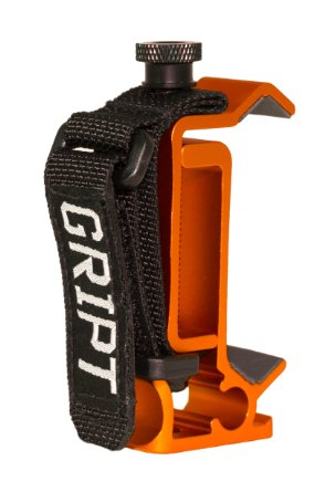 GRIPT Smartphone Grip and Tripod Adapter  Professional Rugged Universal Tripod Mount - For iPhone 6 6s Plus Samsung Galaxy S6 and More Orange