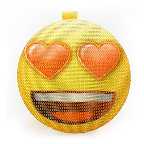 AOMAIS Emoji Bluetooth Speaker, Wireless Portable Speaker with Loud Sound, IPX4 Water-Resistant, Built-in Mic, Stereo Pairing, Perfect for iPhone, iPad, Echo Dot, Smartphones (Heart)