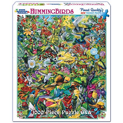 White Mountain Puzzles Hummingbirds - 1000 Piece Jigsaw Puzzle