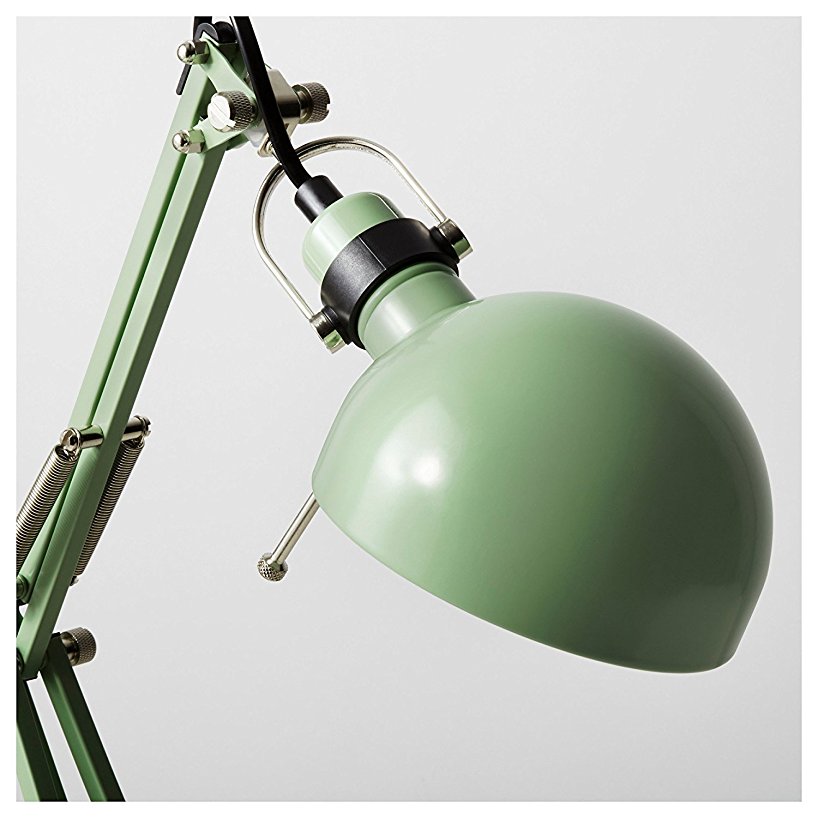 Classic Work Lamp for Desk in Vintage Turquoise Green for Home Office, Ikea 103.214.25