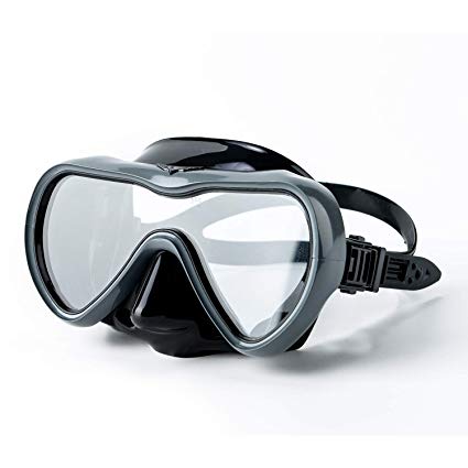 Rongbenyuan Diving Mask Swimming Goggles with Nose Cover Scuba Snorkeling Mask Anti-Fog No-Leak