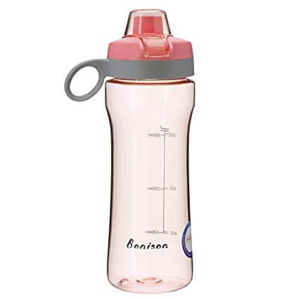 BONISON 14 or 26 OZ Kids Water Bottle With Flip Top Lid Leak Proof Bpa Free Drinking Water Bottle For School Running Outdoor Cycling And Camping Perfect Size For Kids