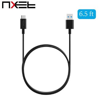 NXET® Type-C Cable, Extra Long 2 Meters USB-C Cable for Type-C MacBook 2015, Google ChromeBook Pixel, Nexus 5X, Nexus 6P, Nokia N1 Tablet, OnePlus 2 and More (2m/6.5ft)