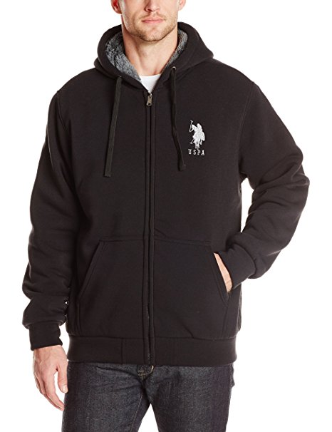 U.S. Polo Assn. Men's Sherpa-Lined Fleece Hoodie