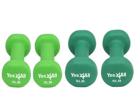 Yes4All Deluxe Neoprene Dumbbells