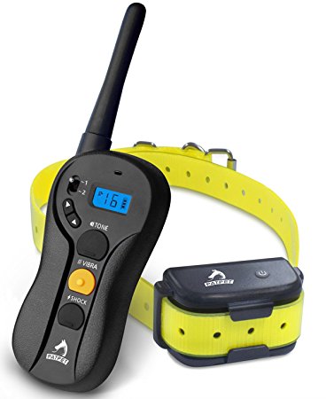 PATPET p-collar610 Blind Operation Shock Collar for Training Dog - Rechargeable and Waterproof 660yd Remote E-Collar with Separate Command Buttons,Fit for 15-100 lb