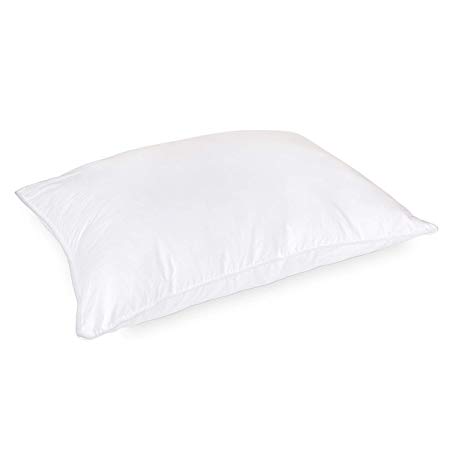DOWNLITE Luxury Hotel Style 50% Goose Down and 50% Goose Feather Blend Pillow - Medium Density
