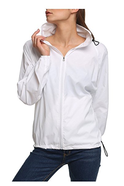 LANBAOSI Women's Lightweight Jacket UV Protect Quick Dry Windproof Skin Coat