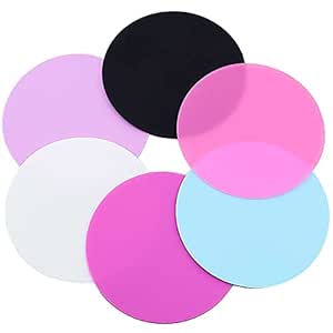 6 Pcs Silicone Nail Art Palette Nail Painting Mat Nail Polish Color Mixing Palette Drawing Color Palette Manicure Tool