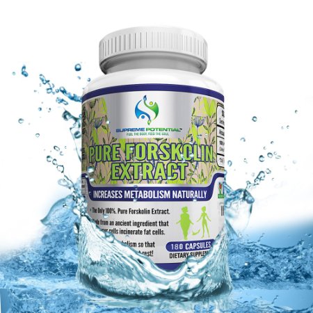 The Best PURE FORSKOLIN Extract on Amazon by Supreme Potential  450mg Maximum Strength Fat Burner  Combine with our Garcinia Cambogia for a Synergistic Effect  6 Month Supply