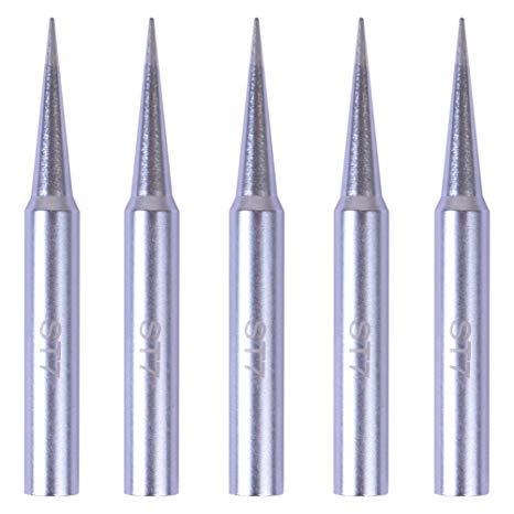 Bleiou 5 Pack Replacement ST7 Soldering Iron Tips for Weller WLC100, SPG40, SP40L, SP40N, SP40NKUS, WP25, WP30, WP35