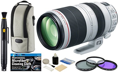Canon EF 100-400mm f/4.5-5.6L IS II USM Zoom Telephoto Lens   Filter Kit   Accessory Bundle