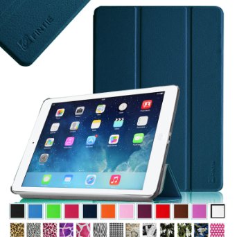 Fintie SmartShell Case for Apple iPad Air (iPad 5th Gen, 2013 Model) Ultra Slim Lightweight Stand with Smart Cover Auto Wake / Sleep, Navy