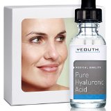 Hyaluronic Acid Serum for Face - 100 Pure Medical Quality Clinical Strength Formula Satisfaction Guaranteed Holds 1000 Times Its Own Weight in Water - Plumps and Hydrates - All Natural