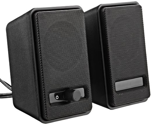 AmazonBasics A100 USB-Powered Computer Speakers - Black