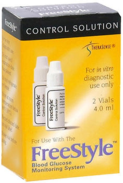 Freestyle Glucose Control Solution Vial, 2 Count