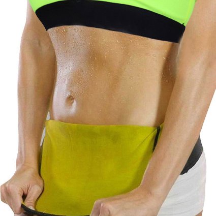 HamFire Hot Thermo Sweat Shapers Slimming Belt Sauna Waist Cincher Girdle for Weight Loss Women & Men