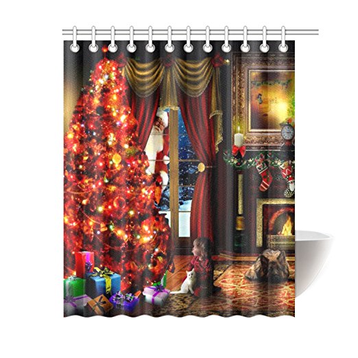 Outlet-Seller Custom Christmas Eve Shower Curtain 60" x 72"