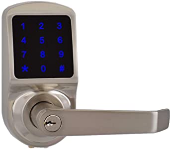 SCYAN X3SN Touchscreen Keyless Keypad Door Lock, Satin Nickel, Non Handed