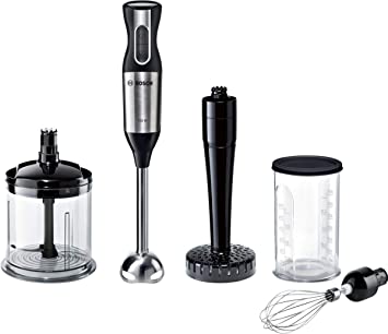 Bosch MSM6S55BGB Hand Blender, Plastic, 750 W, Black/Stainless Steel