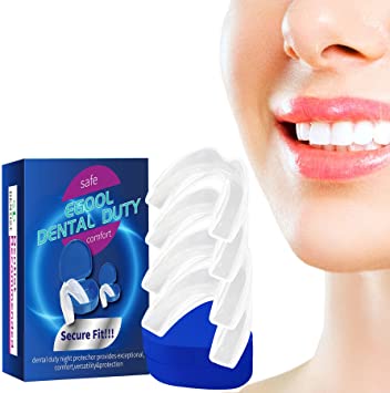 Mouth Guard, Moldable Mouth Guard for Grinding Teeth, Sets of 4 - Custom Fit, Stops Bruxism, Tmj & Eliminates Teeth Clenching