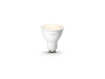 Philips Hue GU10 Smart Light Bulb, 5.5 W, White