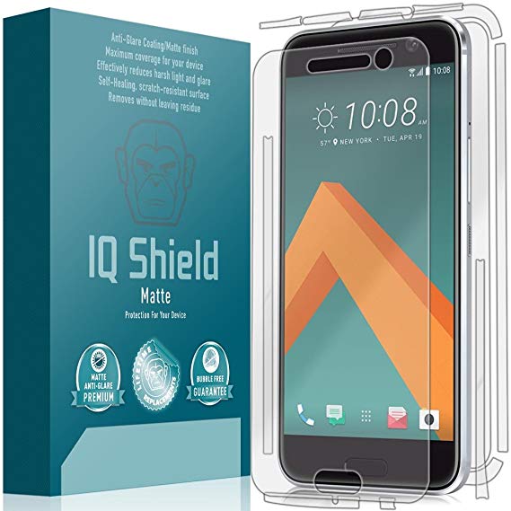 HTC 10 Lifestyle Screen Protector, IQ Shield Matte Full Coverage Anti-Glare Full Body Skin   Screen Protector for HTC 10 Lifestyle Bubble-Free Film - with