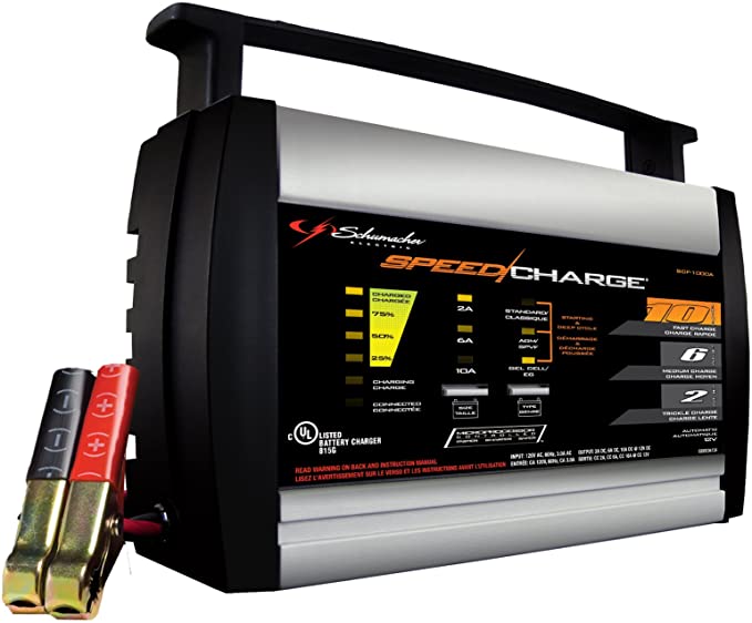 Schumacher SCF-1000A Speed Charge 2/6/10 Amp Automatic Battery Charger/Maintainer