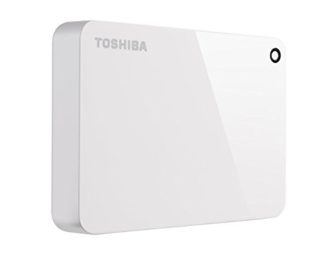 Toshiba Canvio Advance 3TB Portable External Hard Drive USB 3.0, White (HDTC930XW3CA)