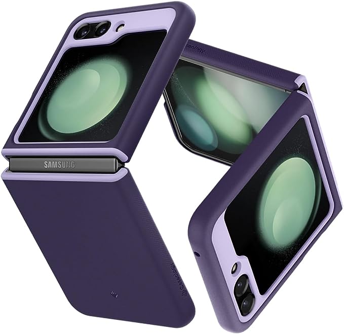 Caseology Nano Pop Silicone Case Compatible with Samsung Galaxy Z Flip 5 Case (2023) - Grape Purple