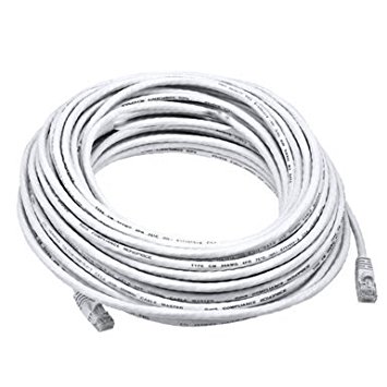 PrimeCables® White High Quality Cat6 550MHz UTP RJ45 Ethernet Bare Copper Network Cable (50ft)