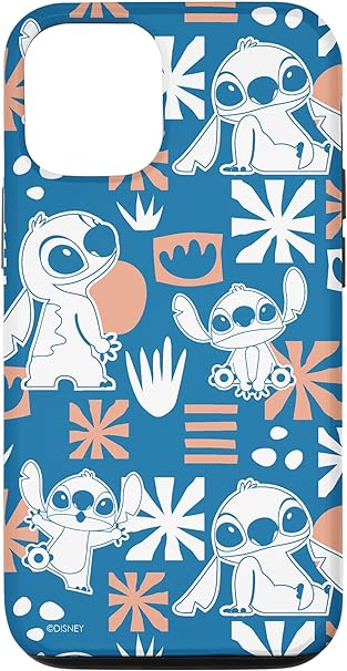 iPhone 13 Pro Disney Stitch Cute Hawaii Print Case