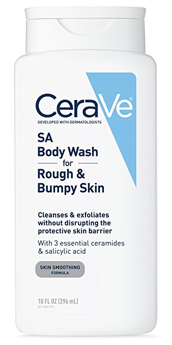 CeraVe Salicylic Acid Body Wash to Cleanse and Exfoliate Rough and Bumpy Skin - Non-Drying and Paraben-Free Body Wash, 10 oz